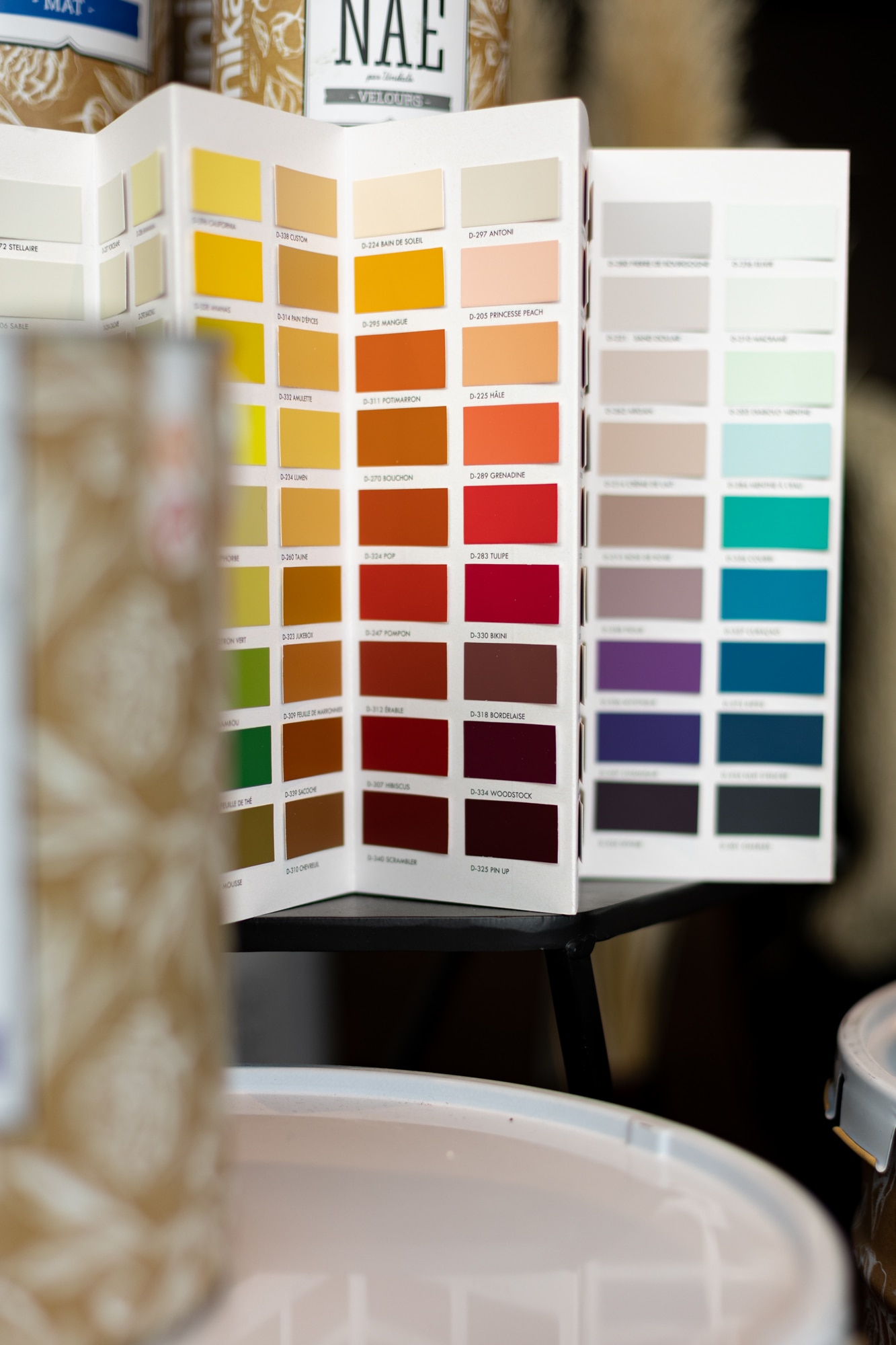 peinture showroom palette couleur